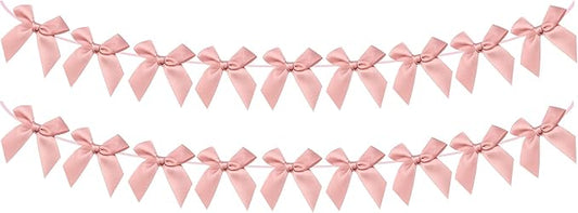2pcs Bow Garland Banner, Ribbon Bow Party Decorations by Haptda