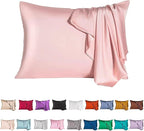 Mulberry Silk Pillowcase for Hair and Skin,Queen Size Cooling Silk Pillow Case with Hidden Zipper,Allergen Proof Dual Sides Soft Breathable Smooth Silk Pillow Cover for Women(Queen,Beige)