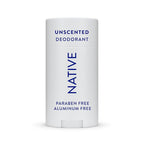 Native Deodorant,Unscented, Aluminum Free, Paraben Free, 2.65 OZ (75 g), Coconut Oil and Shea Butter