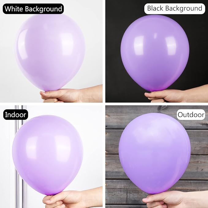 PartyWoo Lavender Balloons 50pcs Light Purple Latex Helium Balloons 12 Inch | - Image 2
