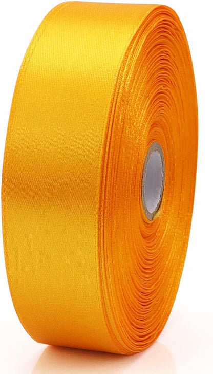 Nsilu 1 inch Gold Ribbon for Gift Wrapping 50 Yards Perfect Wedding Party - Image 3