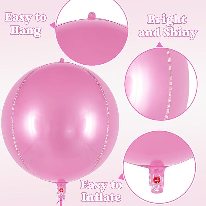 AIQINHU Metallic Pink Balloons, Bridal Shower, Valentine's Day & Anniversary - Image 5