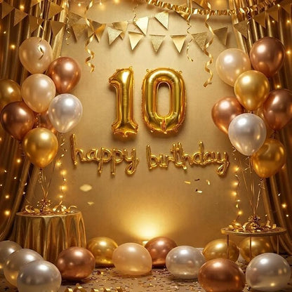 YPSelected 16 Inch Foil Mylar Number Balloons 0-9 - Image 3