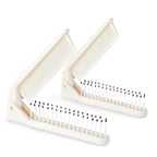 2 Pack Folding Hair Combs, Foldable Comb Brush Combo, Mini Protable Folding brush for Purse Bags Porket, Travel Size Hair Comb, Small Pocket Combs for Women Men and Kids(Beige)