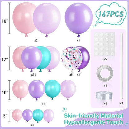 Mermaid Balloon Garland Arch Kit - Image 2