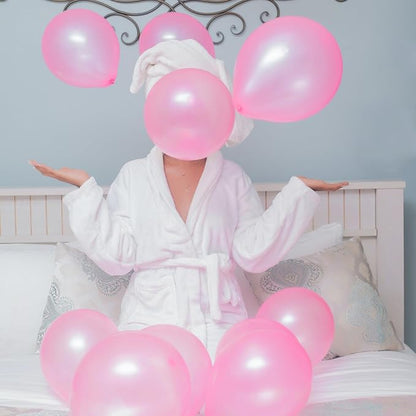120 Pack Pearl Pink Balloons, Bright 12 inch Royal Pink Latex Party Balloons - Image 6