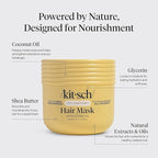 Kitsch Deep Conditioning Hair Mask – Moisturizing Hair Mask for Damaged Hair with Coconut Oil – Hydrating, Strengthening & Frizz-Reducing Hair Care Treatment for Curly, Coily & All Hair Types - 10 oz