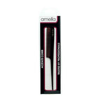 Amelia Beauty Cellulose Acetate 8in Rat Tail Comb, Handmade, Smooth Edges, Eco-Friendly Plant Based Material, Log Tail Sectioning, Course Teeth - Tortoise Shell Color