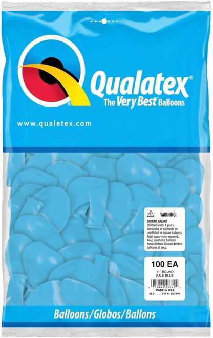 Qualatex 11" Pale Blue Balloons by Pioneer Balloon Company - Image 2