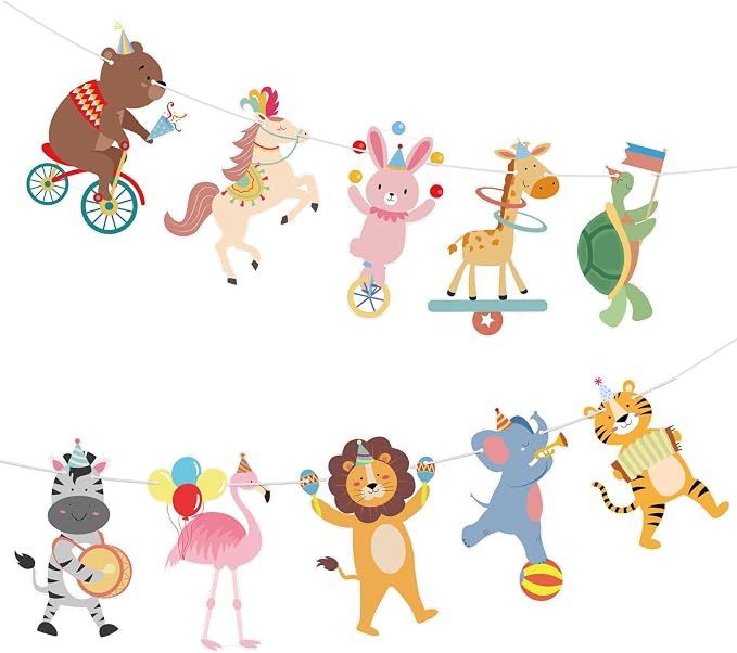 Hooqict Party Animal Banner Animal Birthday Party Decorations Happy Birthday by Hooqict