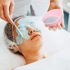 Facial Mask Mixing Bowls, Silicone DIY Face Mask Bowls for Hair Treatments and Oils, Cosmetic Beauty Tool for Home Salon Spa Face Skin Applicator