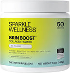 Sparkle Wellness VERISOL Bioactive Hydrolyzed Collagen Peptides | Collagen Powder Supplement with Vitamin C for Skin, Hair & Nail Health | Skin Boost (No Flavor) [50-Serves]