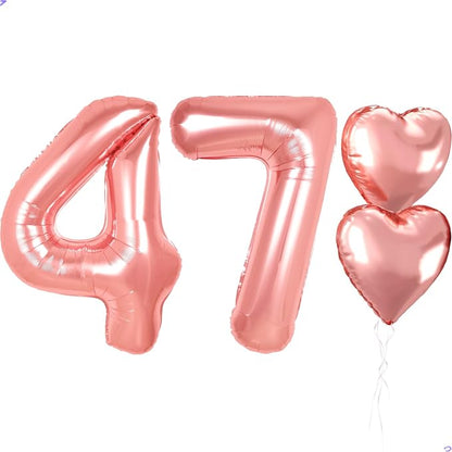 40 inch Rose Gold Birthday Balloons by Unknown