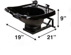 Wall-Mounted, Tilting, ABS Plastic, Shampoo Bowl TLC-B13-WT