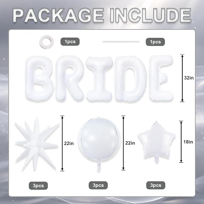 TONIFUL Large Bride Balloon - Image 2