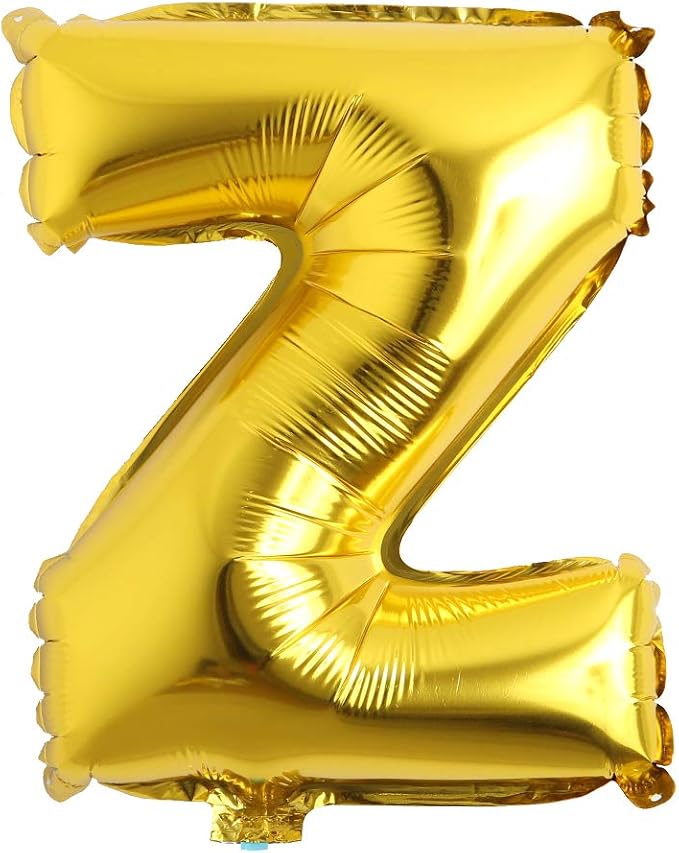 16" Alphabet Letter and Number Balloons Set Package, Aluminum Hanging Foil Film by RUIANSI