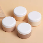 Travel Containers for Toiletries, Silicone Cream Jars BPA-Free, Leak-proof 2oz Travel Size Containers, Portable Size Silicone Jars with Lid for Cosmetic Face Hand Body Cream (4 Pack)