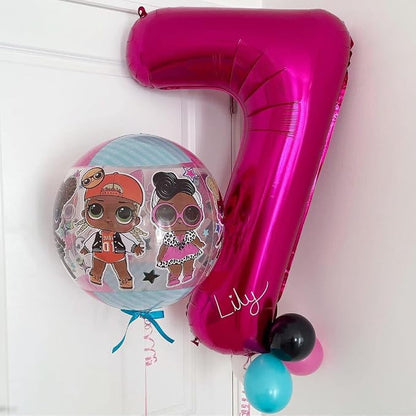 Hot Pink 17 Balloon Numbers, 40 Inch 17th or 71st Birthday Balloon Foil Mylar - Image 5