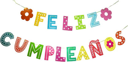Feliz Cumpleaños Banner, Spanish Birthday Party Banner, Feliz Cumpleaños by Unknown