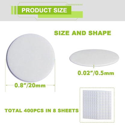 400Pack 0.8" Sticky Dots - Image 2