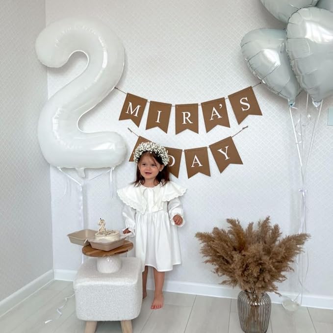 Number Balloons 40 Inch White 8 Balloon - Image 3