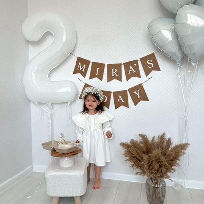 Number Balloons 40 Inch White 8 Balloon - Image 3