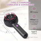 Electric Hair Massager Comb, Multi-Function Scalp Massager Brush for Hairs Care, Hair Scalp Massager Comb with Oil Applicator, Scalp Massager for Home Relaxation and Travel Use