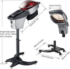 Standing Hair Steamer for deep Conditioning，7 Color Pattern Hooded ，3 Modes，deep Scalp Care, Adjustable Height, Computer-Controlled Panel，Suitable for Hair Salons and Home use