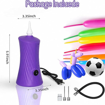 260 Balloon Pump Electric, Portable Automatic Dual Nozzle Inflator - Image 2