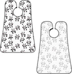 Beard Grooming Cape, Waterproof Hair Catcher for Shaving Trimming, Non-Stick Bib Apron Gifts for Dad Men, Cute Cartoon Pandas Shave Bib
