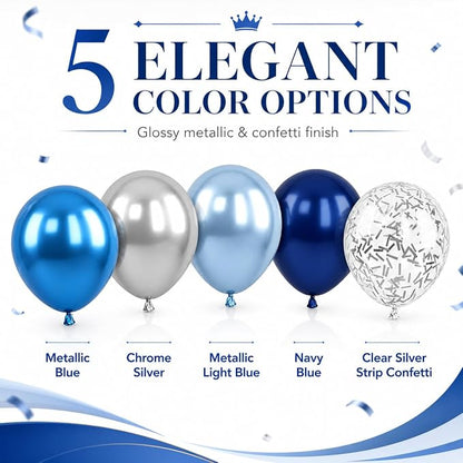 Blue and Silver Balloons - Image 2