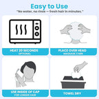 Drench No Water Hair Washing Cap - Waterless Shower Caps with Shampoo and Conditioner - Disposable Rinse Free Wash Aids - Ideal for Elderly and Disabled - Pack of 24