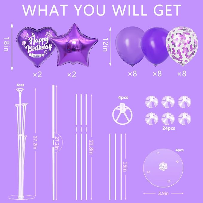 Table Balloon Centerpieces, Wedding Decoration, Gender Reveal, Anniversary - Image 2
