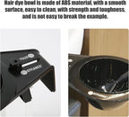 Toning Tub Hair Dye Bowl, Professional Clipable Hair Color Mixing Bowl For Hairstylist, Salon Shampoo Bowl (Black, 9.4x6.1in)