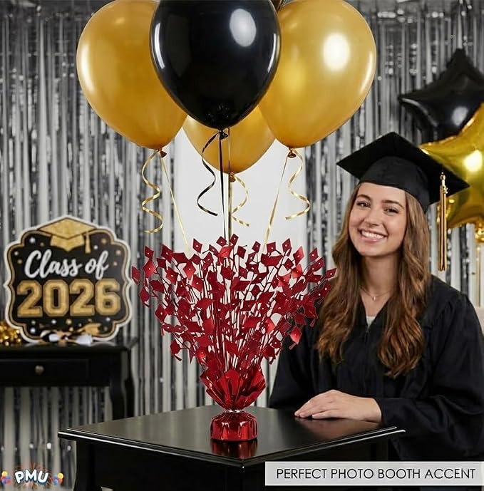PMU Red Graduation Balloon Weights, Graduation Centerpieces - Image 6