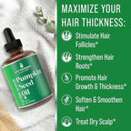 Pumpkin Seed Oil for Hair Growth. Strengthens & Hydrates Thinning, Dry Hair for a Healthier-Looking Scalp. For Women & Men – Vegan 2oz Serum