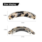 Large Hair Barrettes for Women Beautiful Lines Simple Retro Classic Snap French Hair Clips, Fashion Hair Accessories for Women Thick Hair 3 Pcs (HJ-Tortoise Shell)