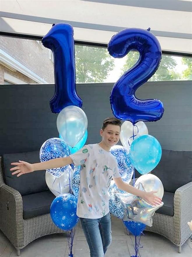 Number Balloons 22 Balloon Dark Blue - Image 4