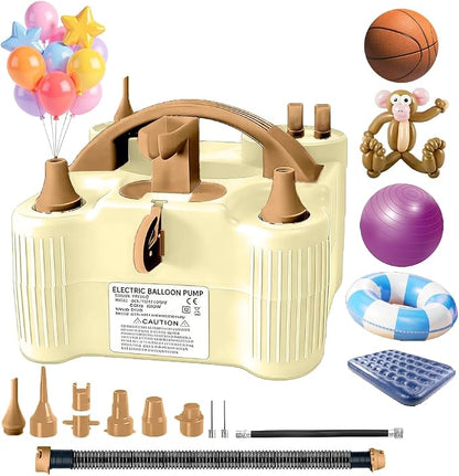4-in-1 Electric Balloon Pump for All Balloons, Inflatables, and Sports Balls by Unknown