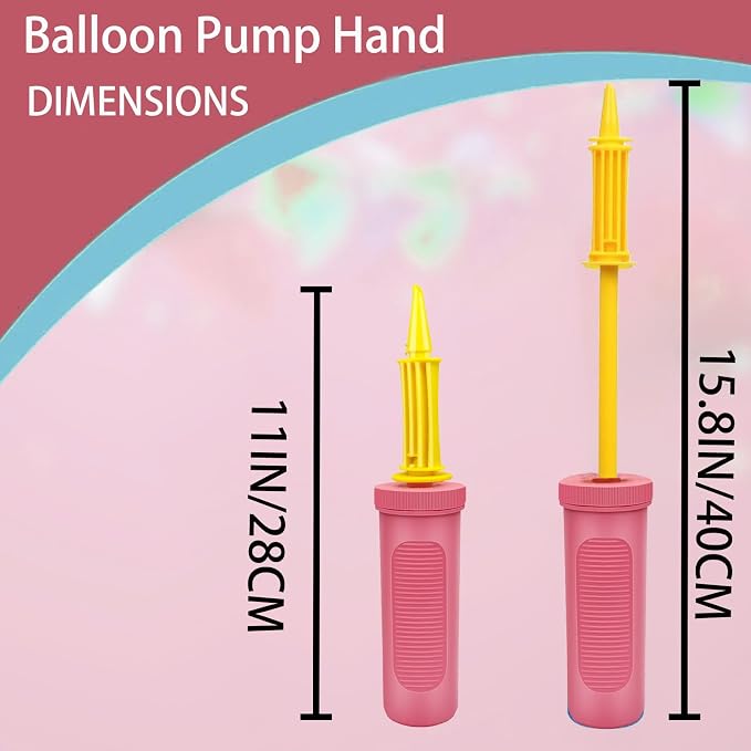 Balloon Hand Pump, Balloon Pump Hand Two-Way Dual Action, Air Pump - Image 2