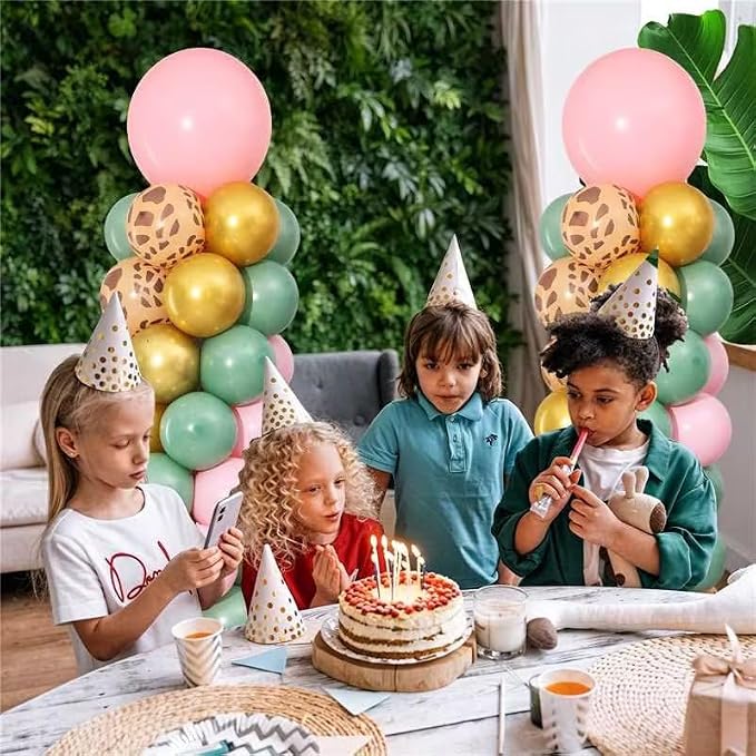 Pink Jungle Safari Balloon Column Stand Kit Set of 2 - Image 8