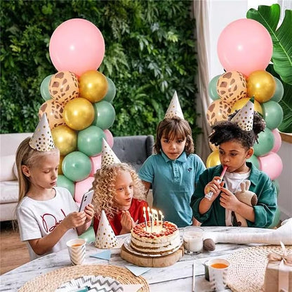 Pink Jungle Safari Balloon Column Stand Kit Set of 2 - Image 8