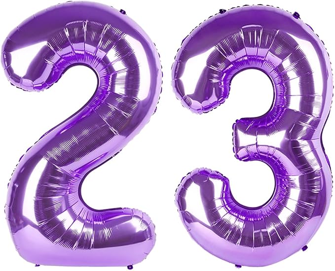 Number Balloons 23 Balloon 40 inch Purple by Enyeopd