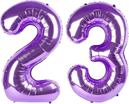 Number Balloons 23 Balloon 40 inch Purple by Enyeopd