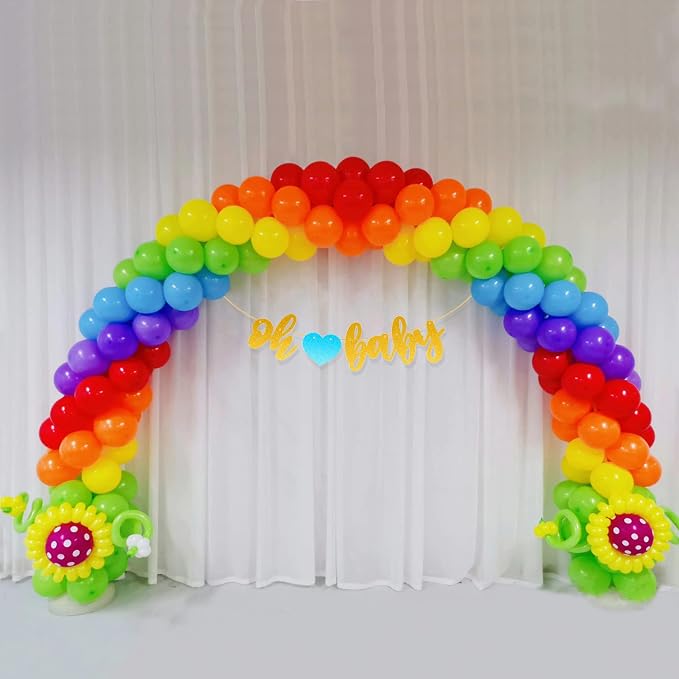 200pcs Balloons 5 Inch Assorted Colors, Small Mini Rainbow Latex Balloons - Image 6