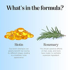 Rosemary and Biotin Shampoo for Thinning Hair - Vegan Volumizing Shampoo for Fine Hair with B Vitamins Argan Oil & Tea Tree Essential Oil - Paraben Silicone and Sulfate Free Vegan Formula (16 Fl Oz)