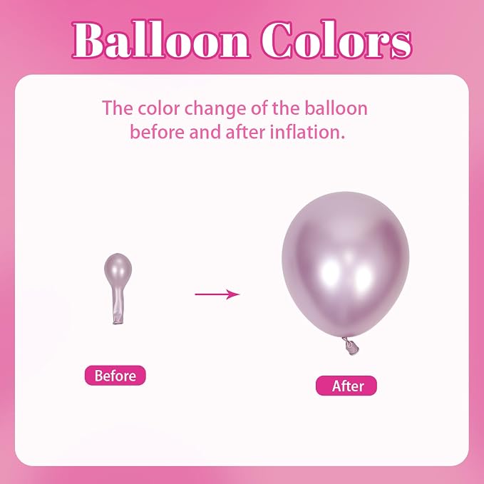 139pcs Pink Cartoon Cat Balloon Arch Kit - Image 3