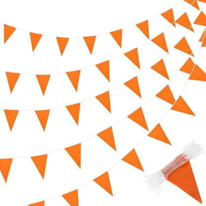 Tatuo 200 Feet Solid Pennant Banners Flags String Triangle Hanging DIY Bunting by Tatuo