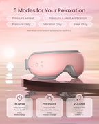 RENPHO Eyeris 1 Eye Massager with Heat, Birthday Christmas Gifts for Women Men Her, Heated Sleep Mask, Eye Care, Headache Massager for Migraines with Bluetooth Music