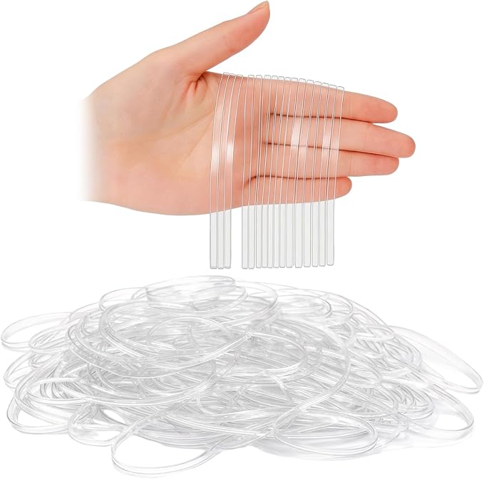 Eaasty 200 Pcs Clear Rubber Bands - Image 8